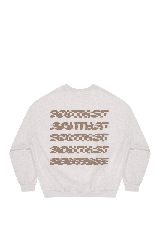 DISTORT SWEATSHIRT - Marl grey