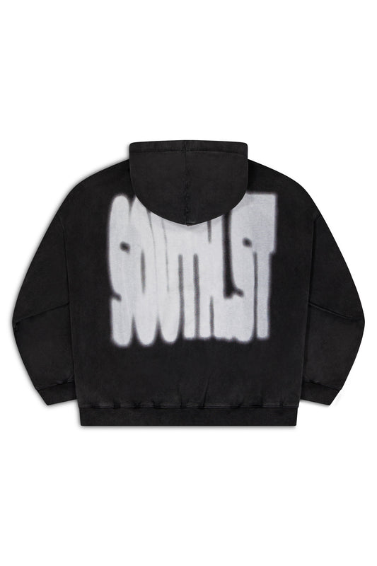 BLURRED ZIP HOODY