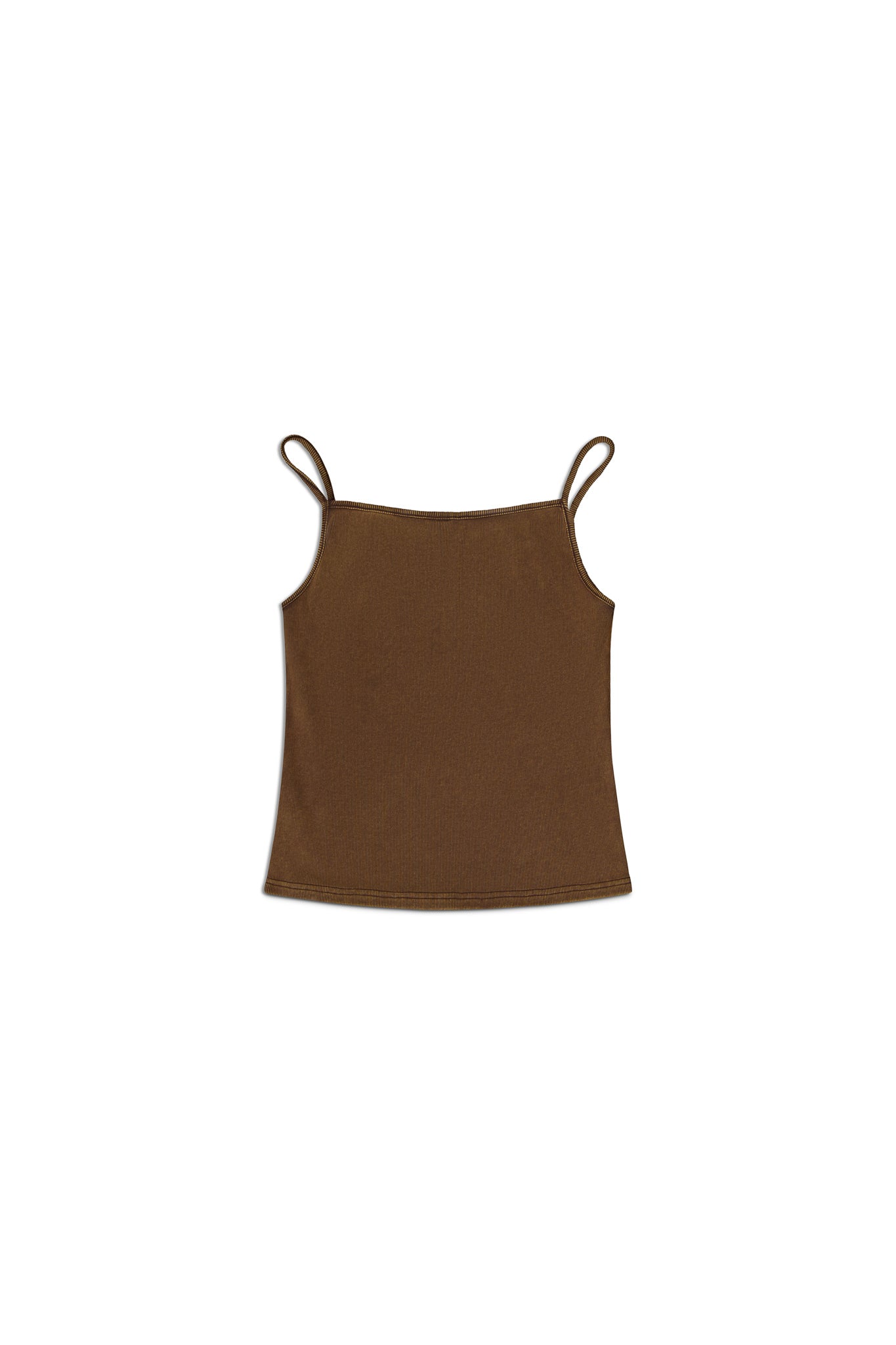 TOKYO RIB TANK - Washed brown