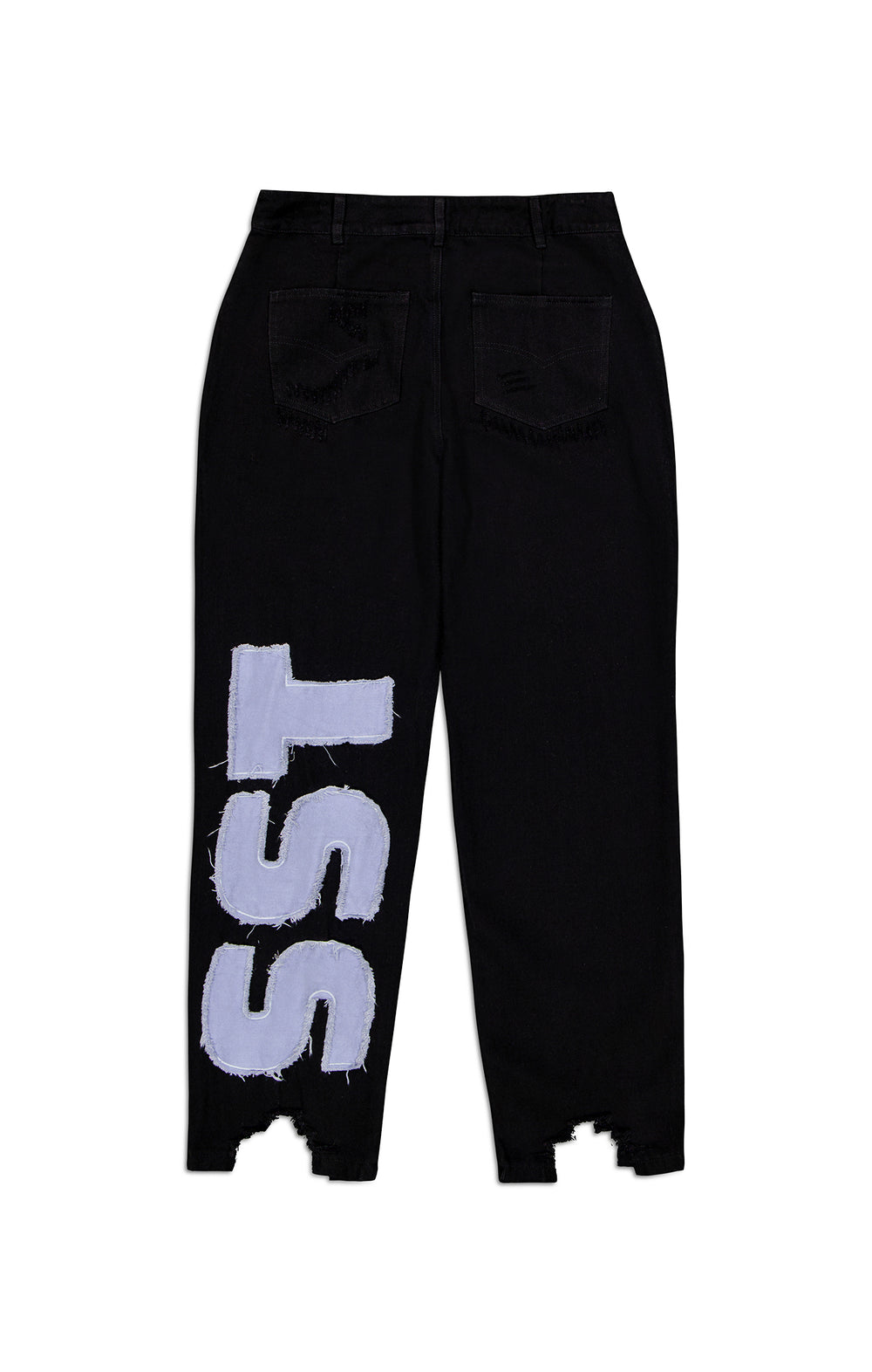 CONTRAST JEANS - Washed black