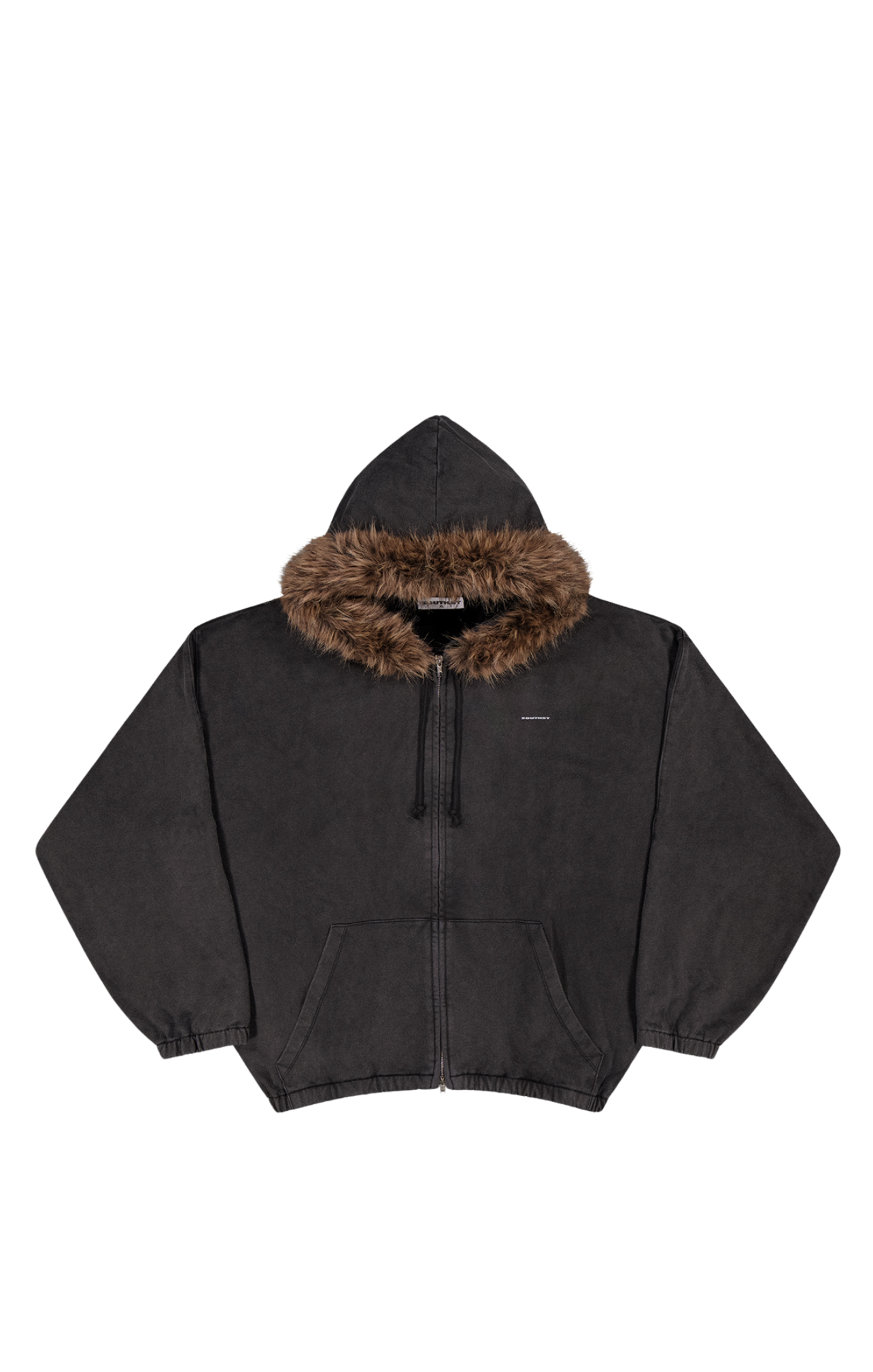 AW FUR TRIM HOODY