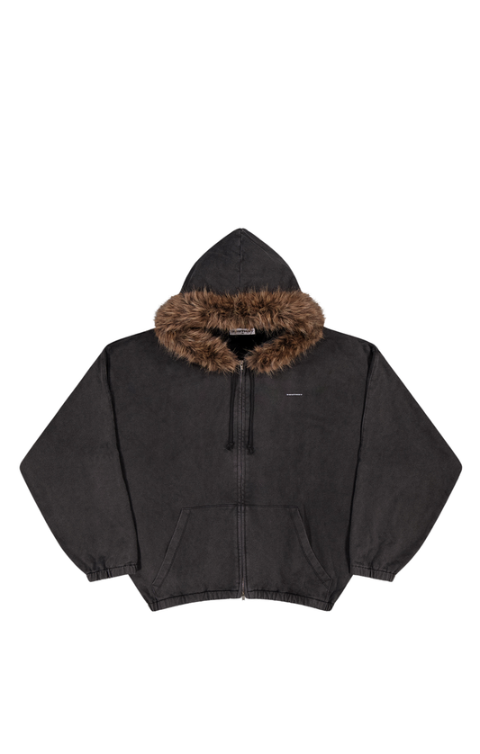 AW FUR TRIM HOODY
