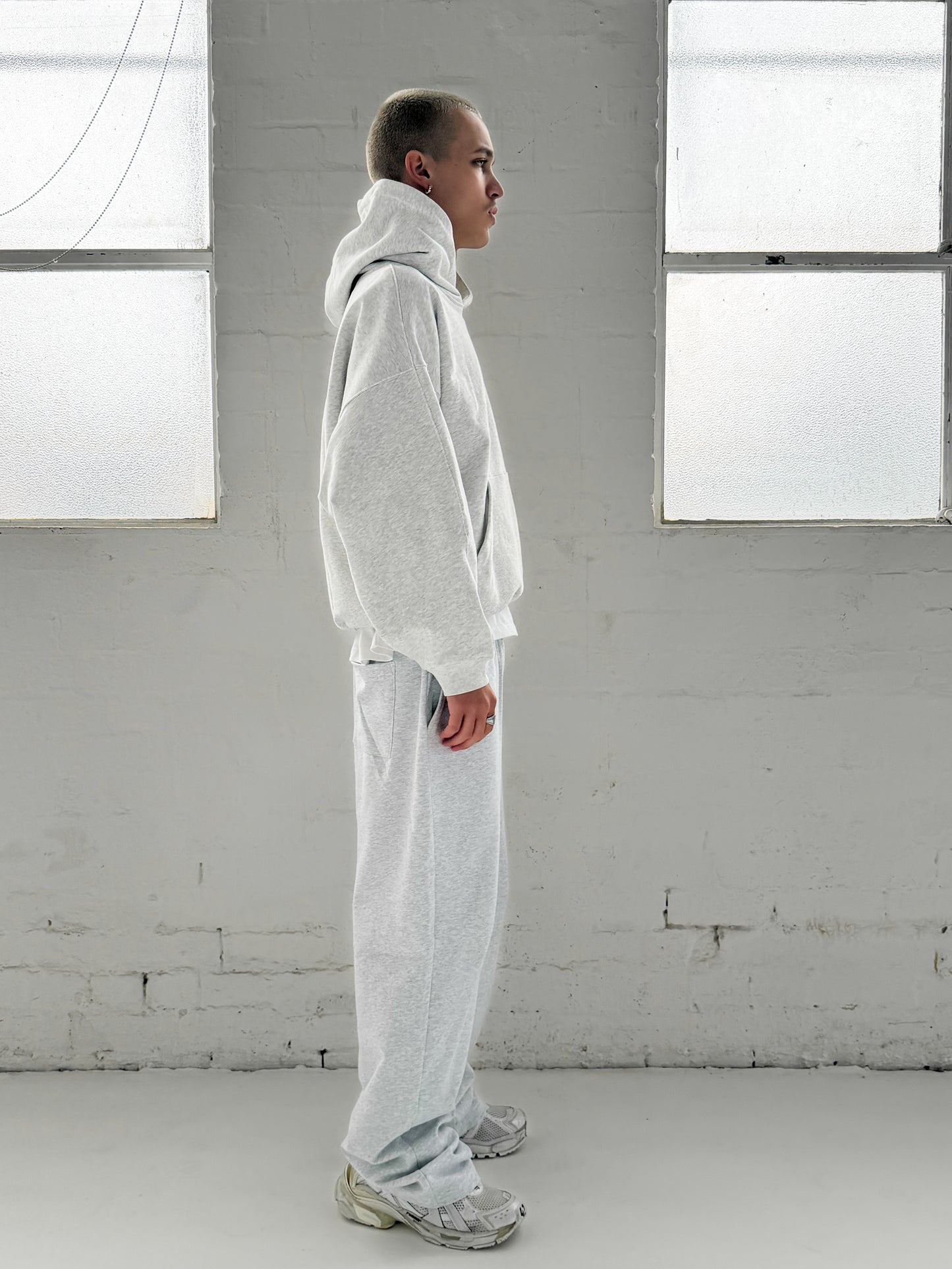 FORM STRAIGHT LEG PANTS - Marl Grey