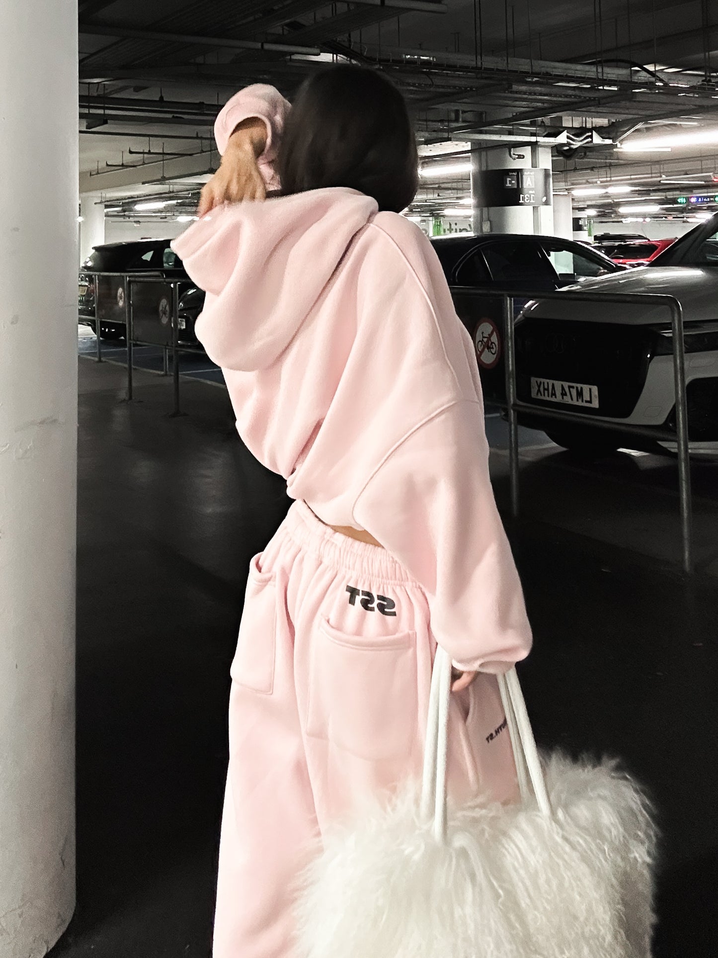 SST STAR HOODY - Pink