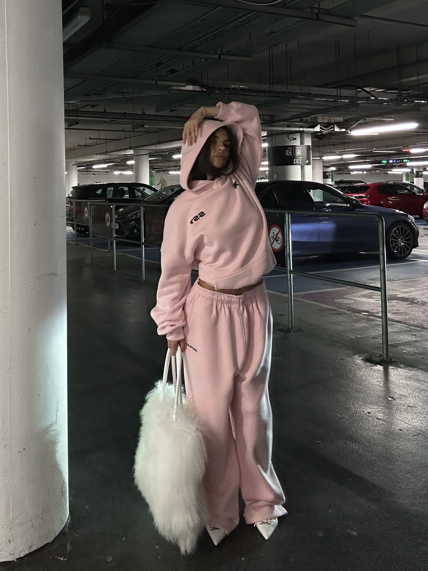 SST STAR HOODY - Pink