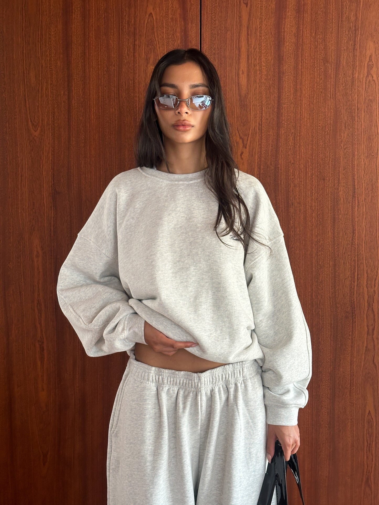 AW SIGNATURE CREWNECK - Marl Grey
