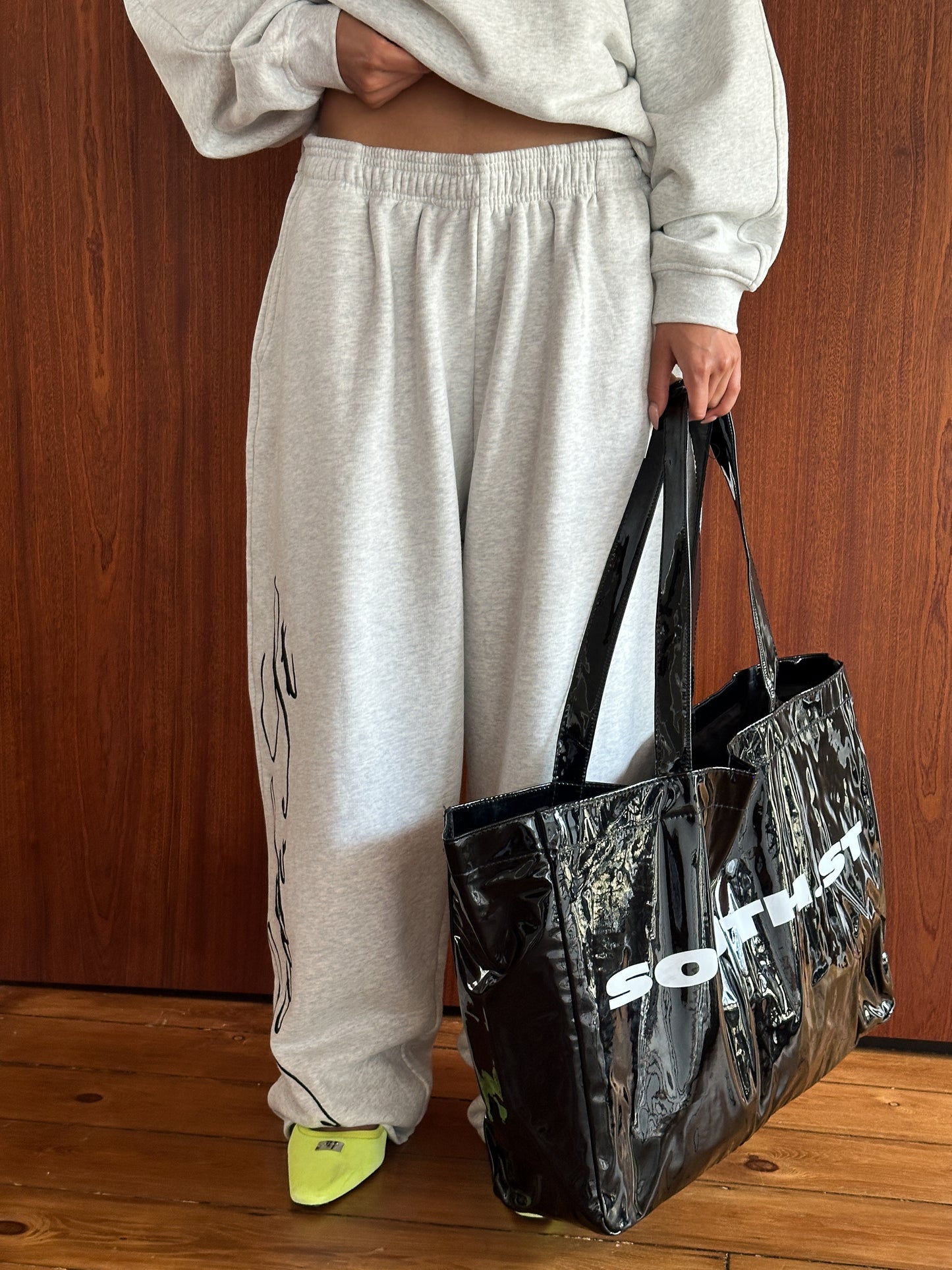 AW SIGNATURE SWEATPANTS - Marl Grey