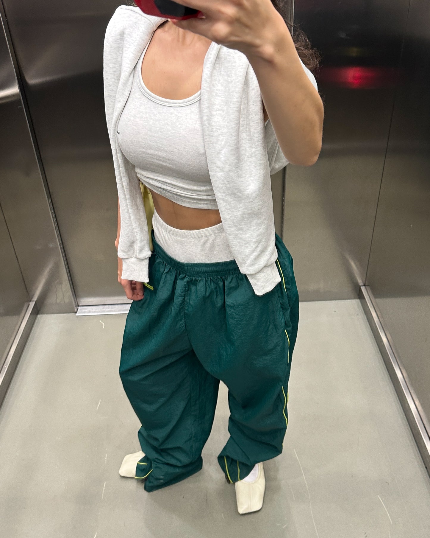 SOCIETY TRACK PANTS - Green