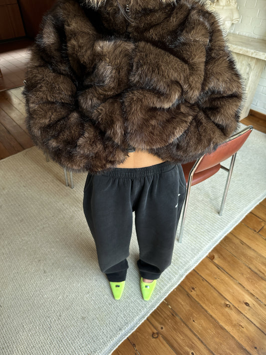 AW FAUX FUR COAT