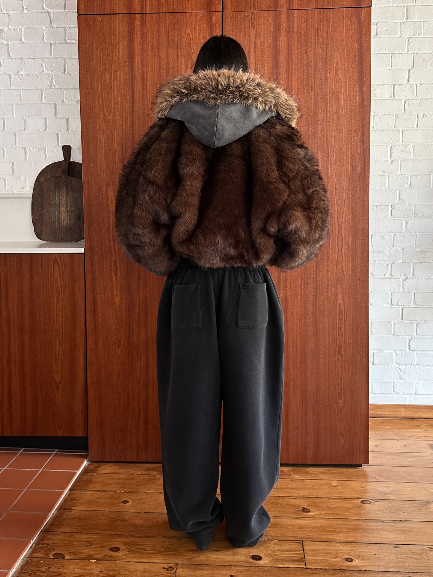 AW FAUX FUR COAT