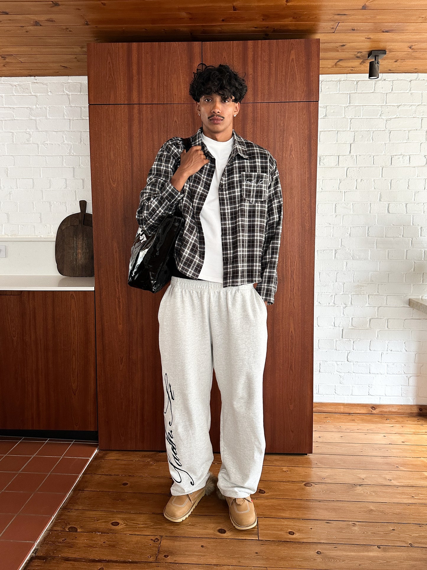 AW SIGNATURE SWEATPANTS - Marl Grey