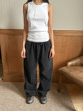 SST SCRIPT SWEATPANTS - Washed Black