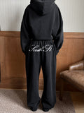 SST SCRIPT HOODY - Washed Black