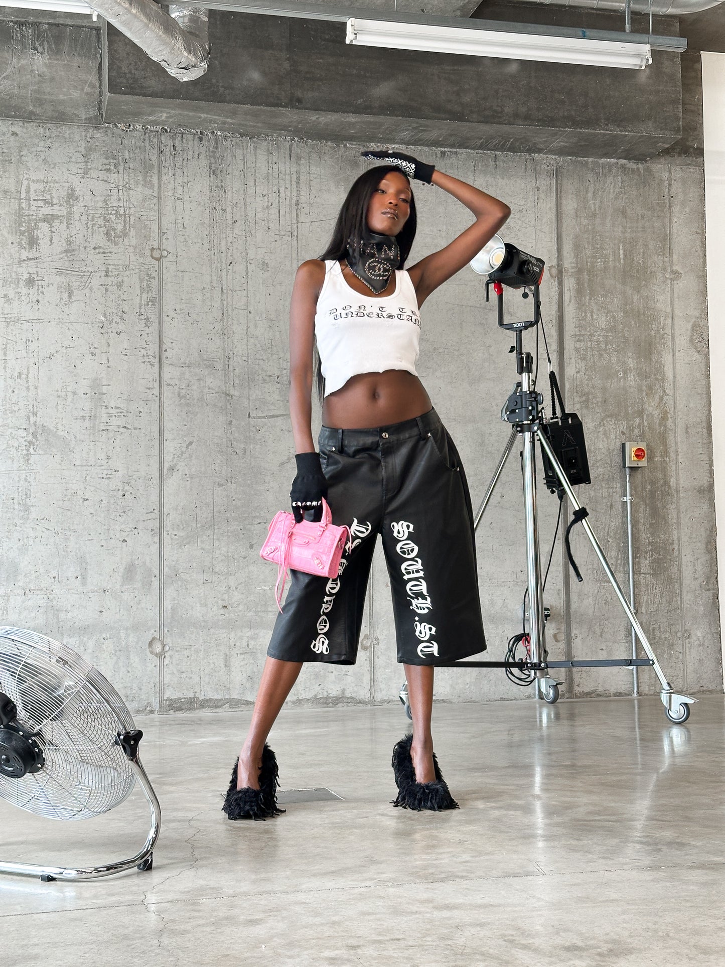 CASEY X SST LEATHER SHORTS