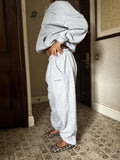 SIGNATURE ZIP HOODY - Heather Grey