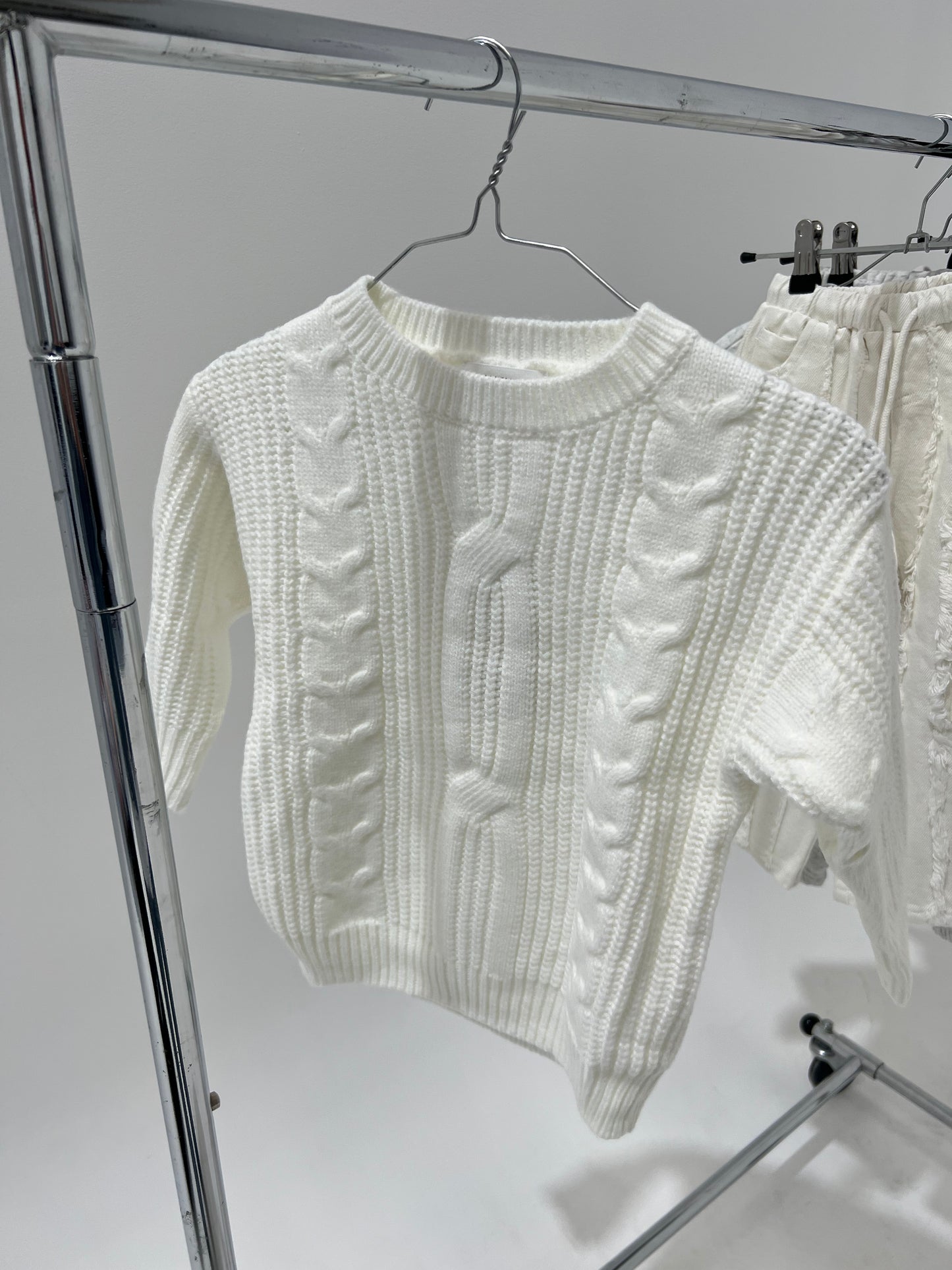 MINI FIRST CLASS KNIT - White