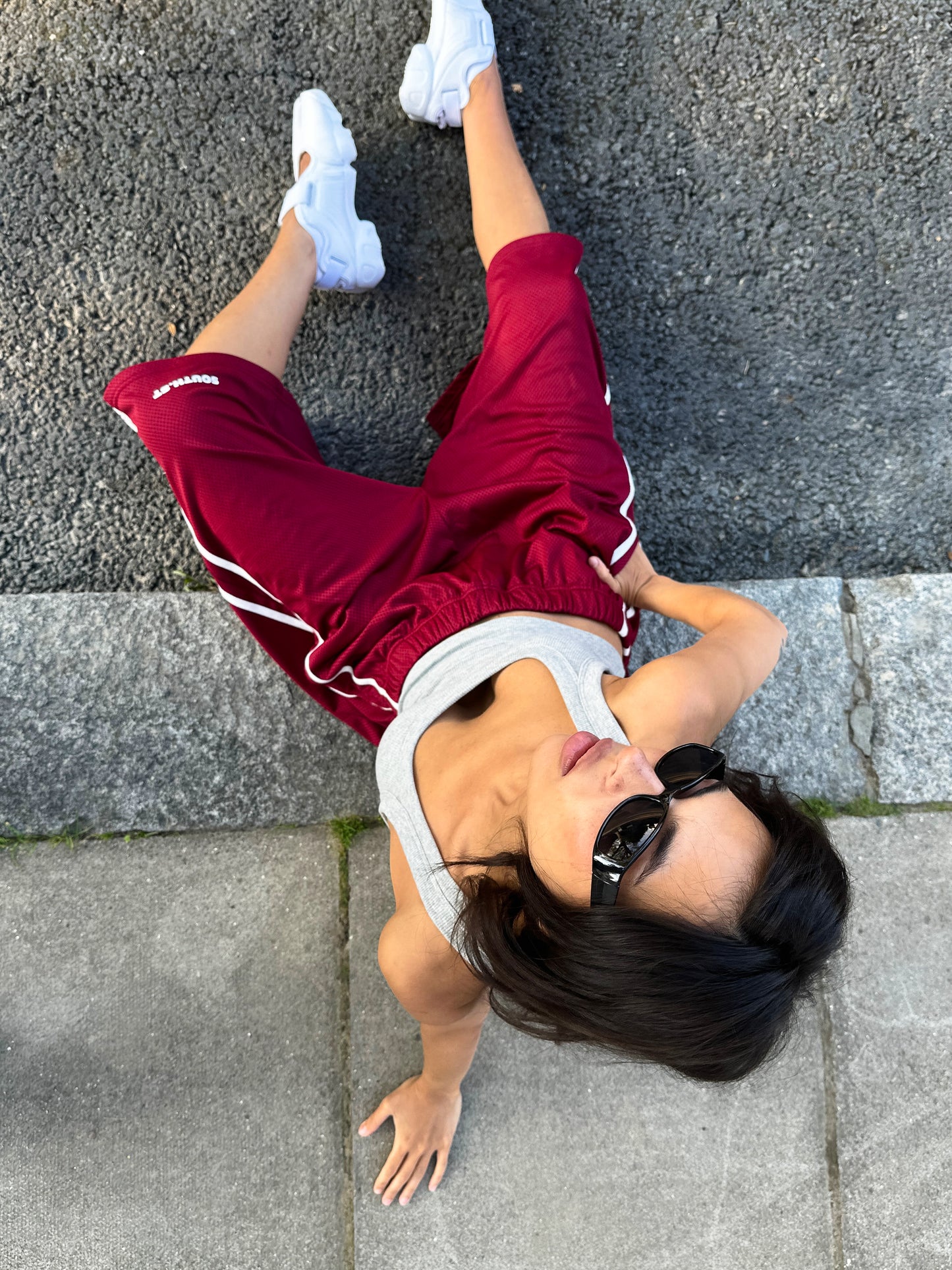 SST MESH SHORTS LONG - Wine
