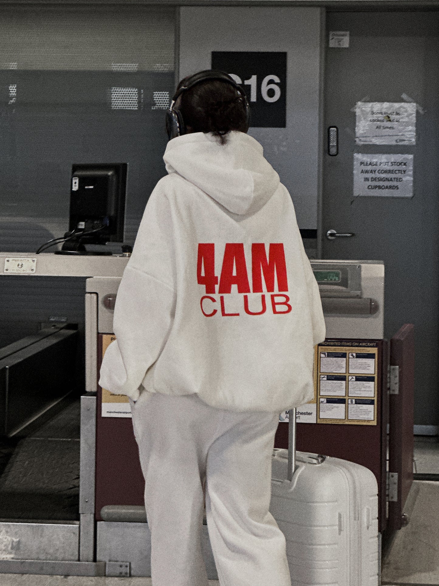 4AM ZIP HOODY - Off White