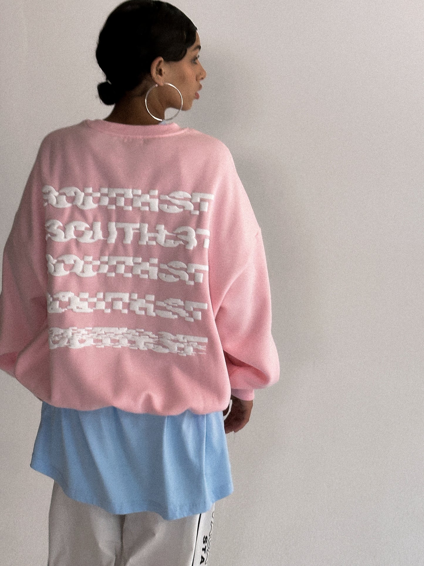 DISTORT SWEATSHIRT - Pink