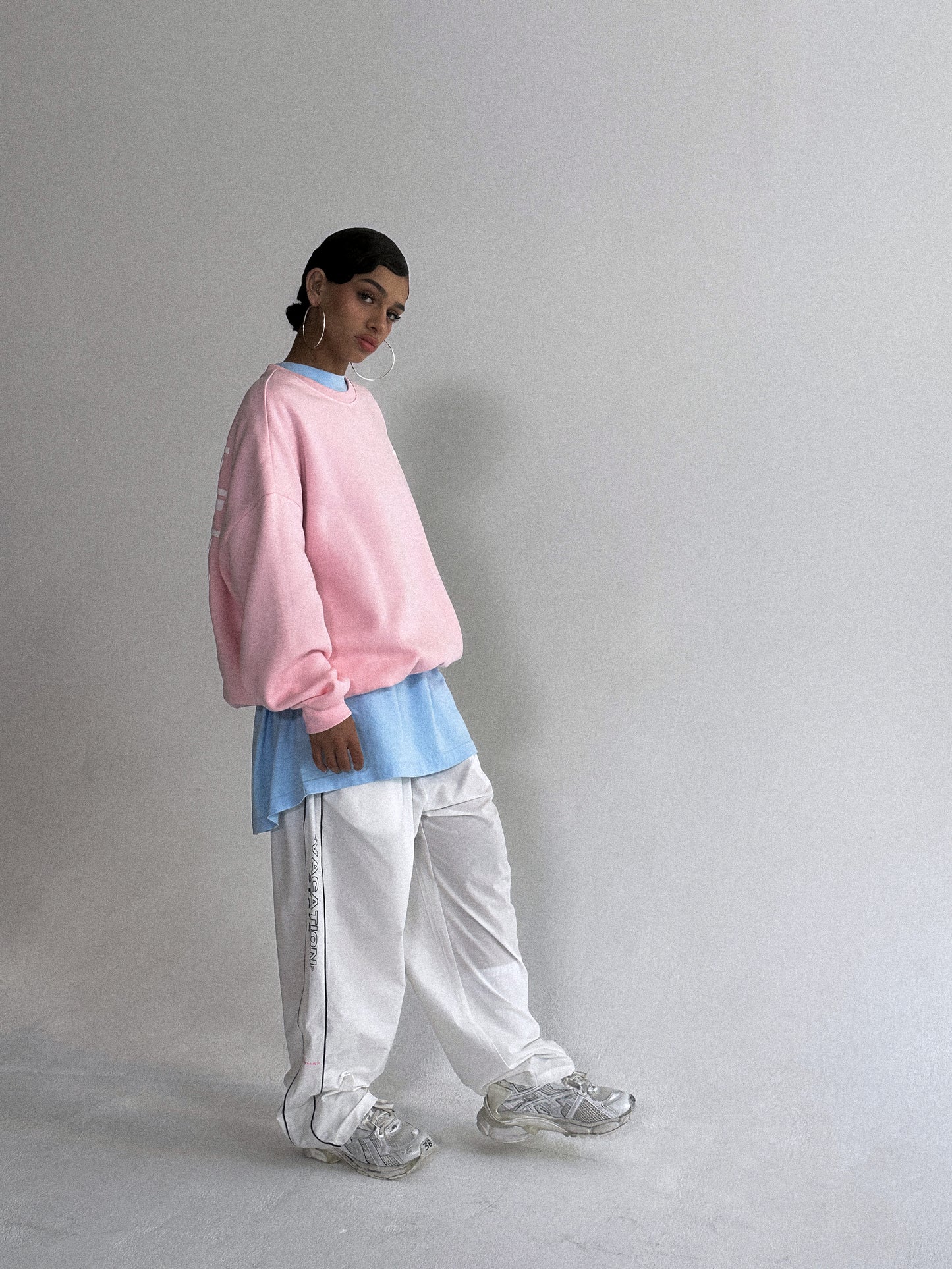 DISTORT SWEATSHIRT - Pink