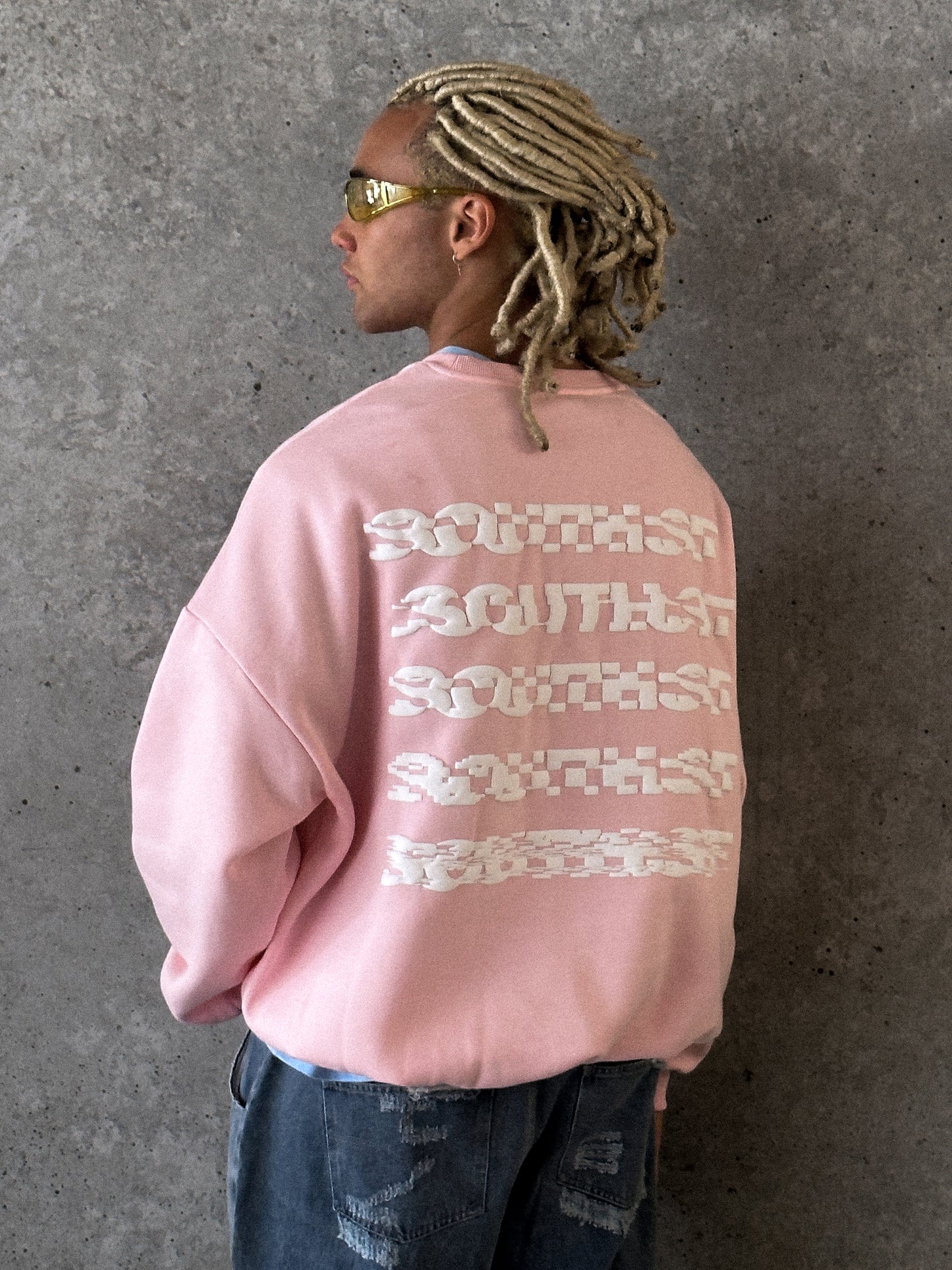 DISTORT SWEATSHIRT - Pink