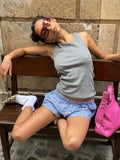SST RIB TANK TOP - Dark Grey