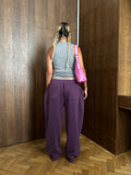 SIGNATURE SWEATPANTS - Plum