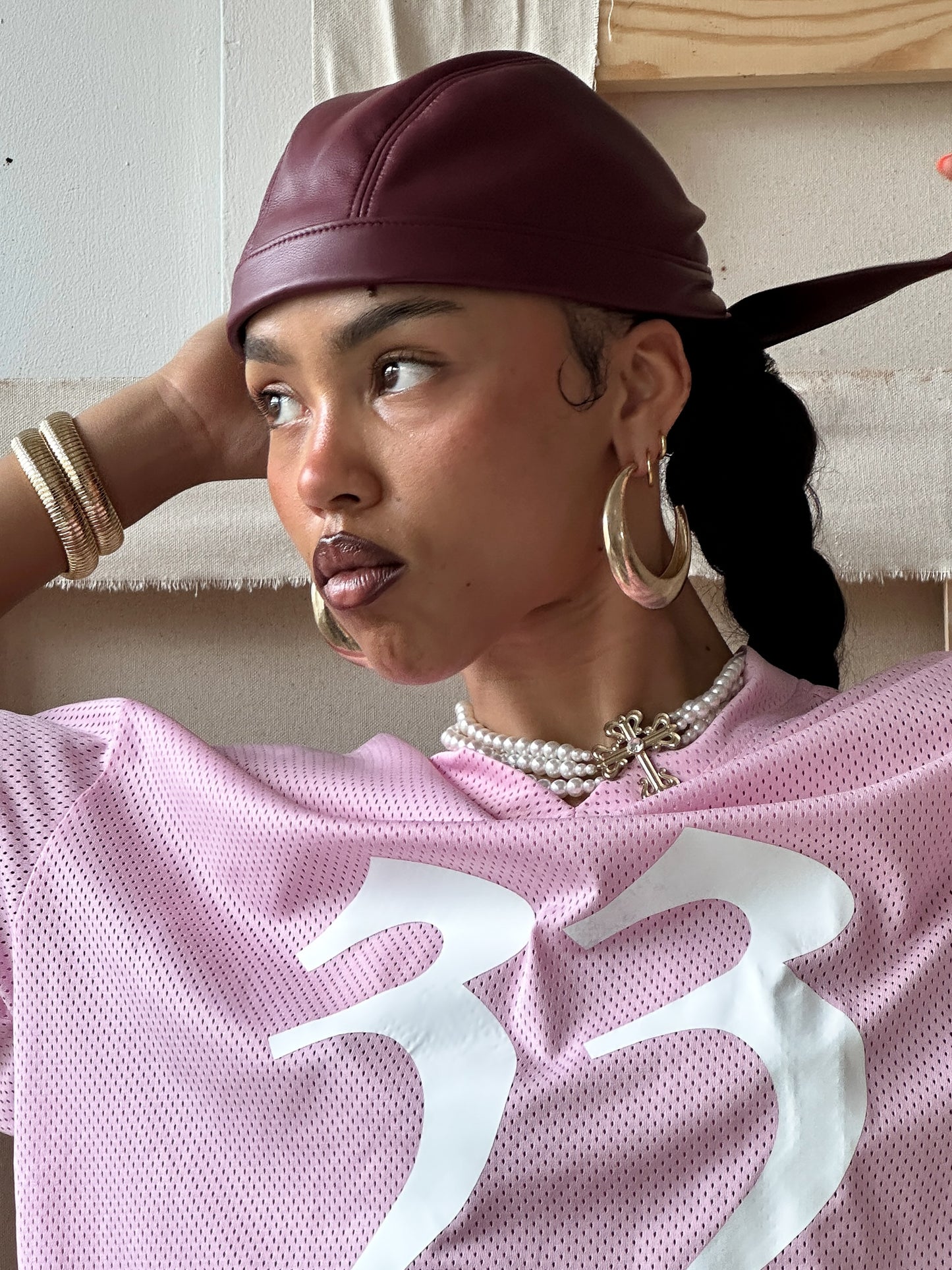 SST SKULL CAP - Wine