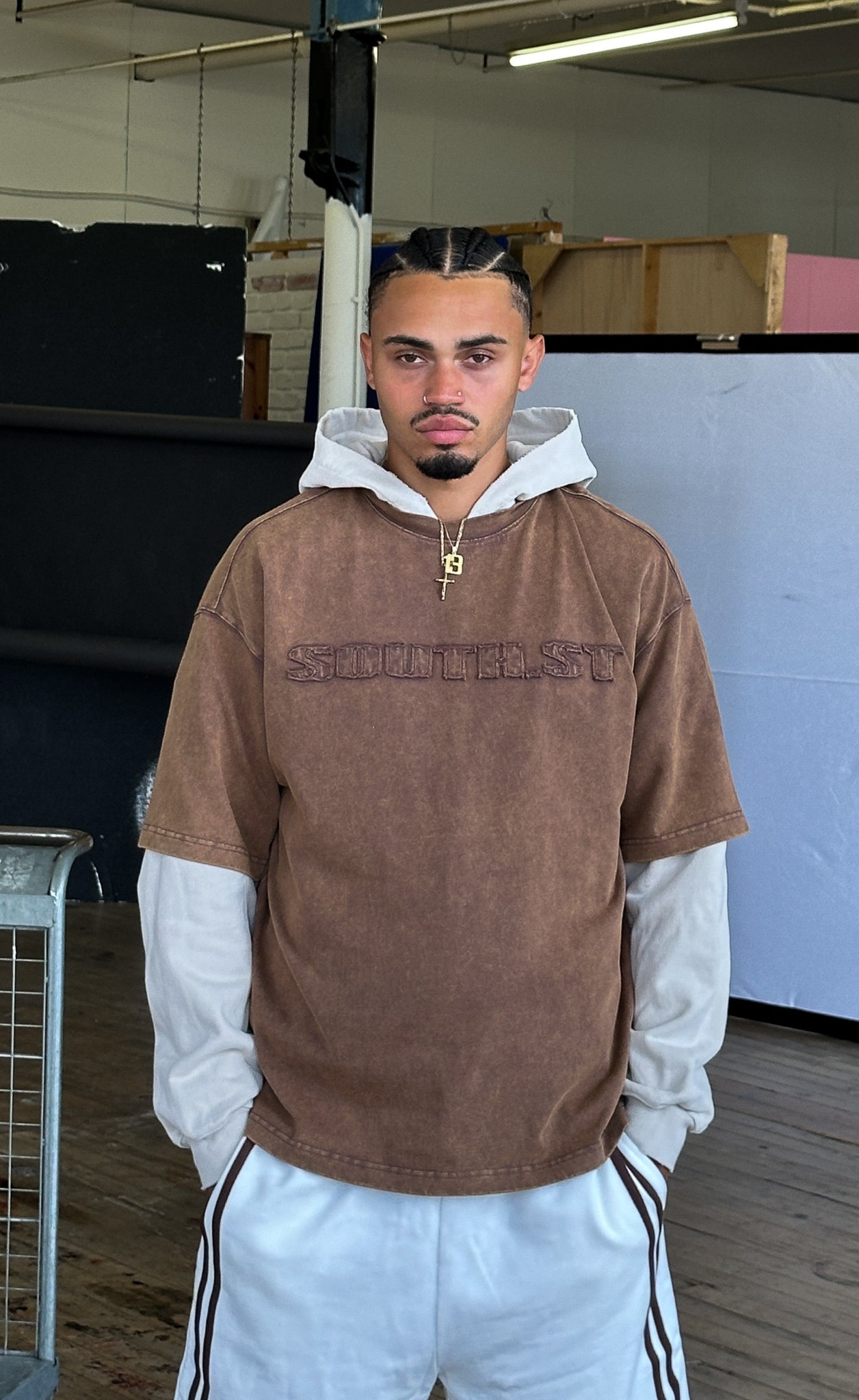 TOKYO TEE - Washed brown