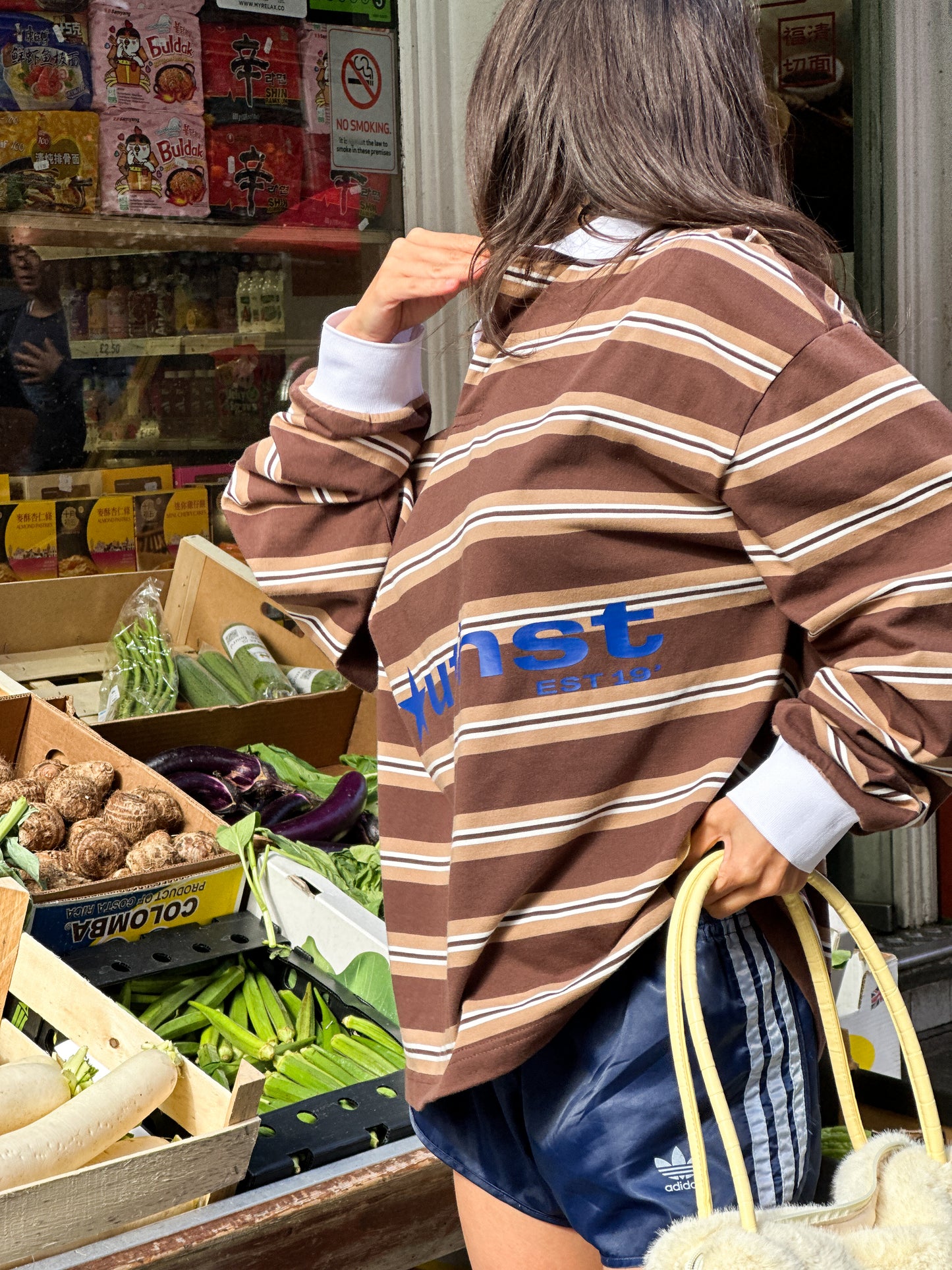 SST POLO LONG SLEEVE - Brown