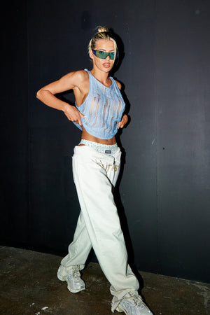 "ATTENTION" SINGLET - Blue