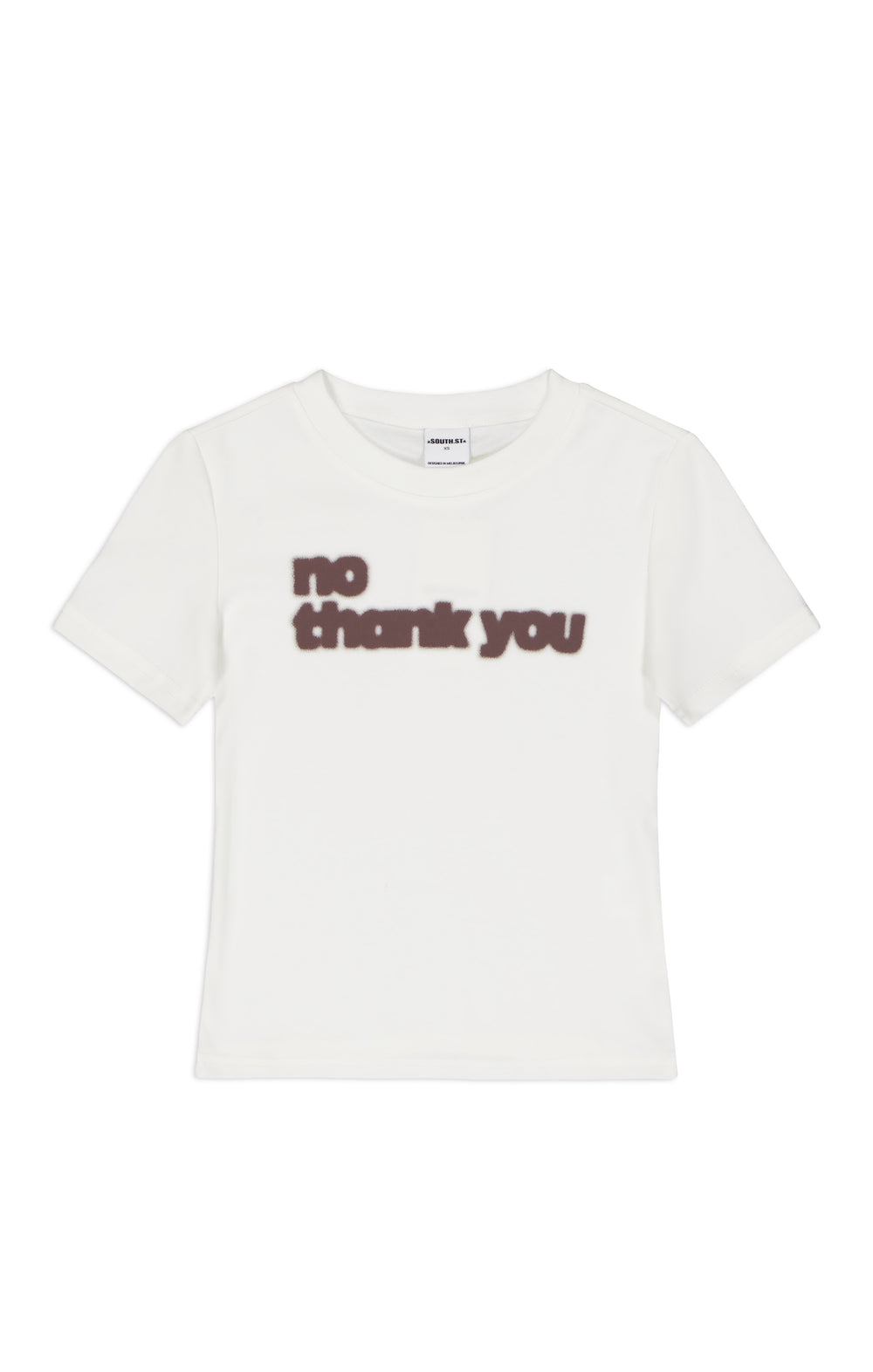 MANNERS BABY TEE - White/Brown