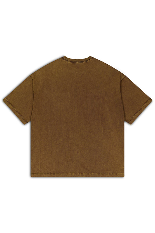 TOKYO TEE - Washed brown