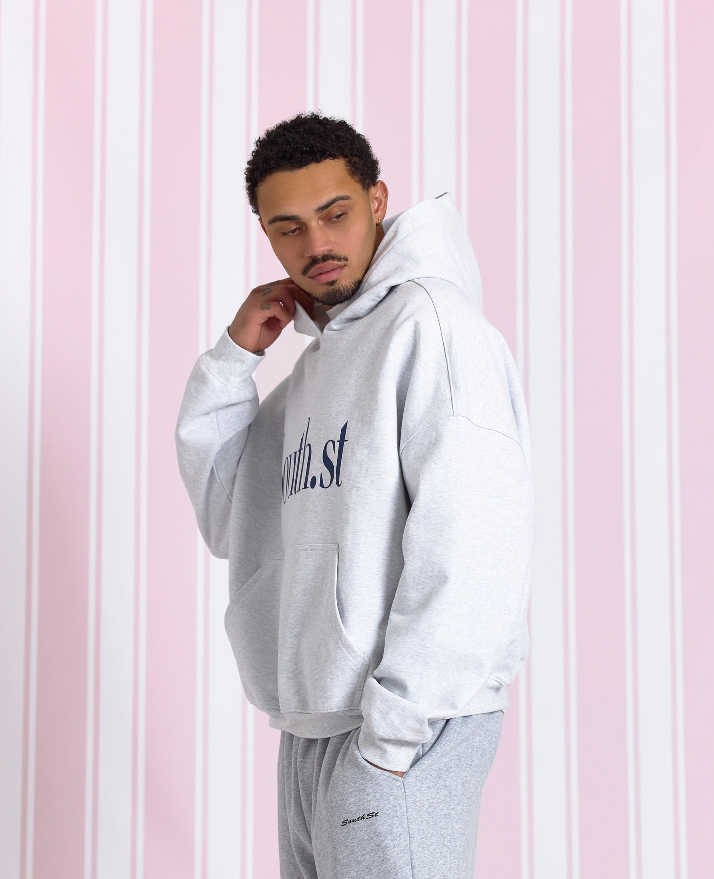 SOUTH HOODY - Marl Grey