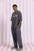 SOUTH TEE - Washed Navy Grey