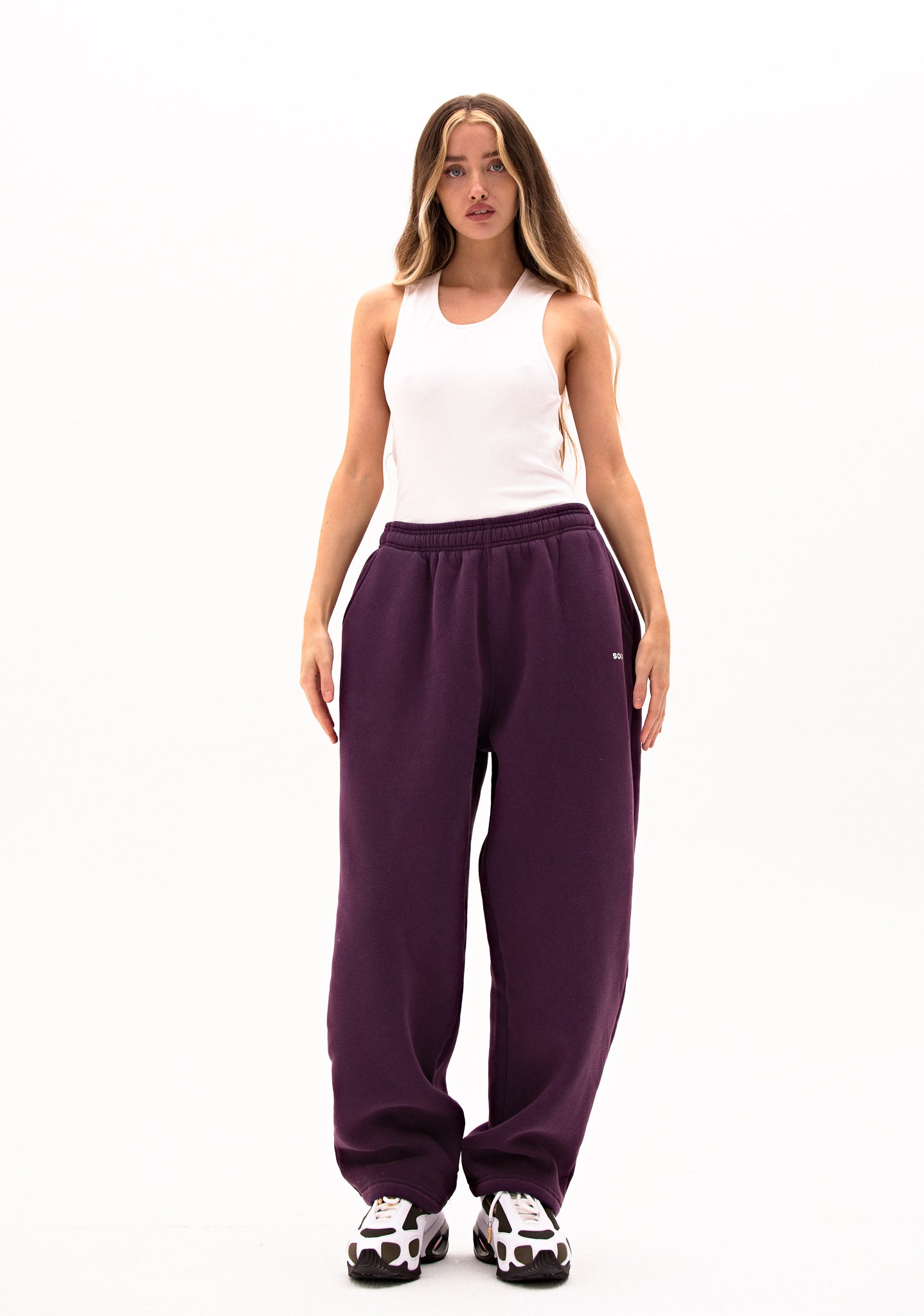 SIGNATURE SWEATPANTS - Plum
