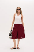 SST MESH SHORTS LONG - Wine