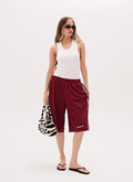 SST MESH SHORTS LONG - Wine