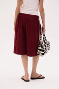 SST MESH SHORTS LONG - Wine