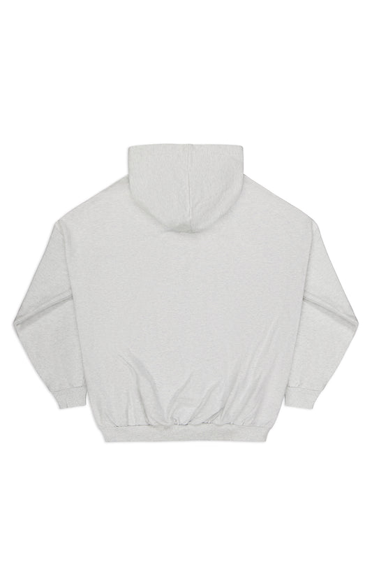 SOCIETY ZIP HOODY  - Marl grey