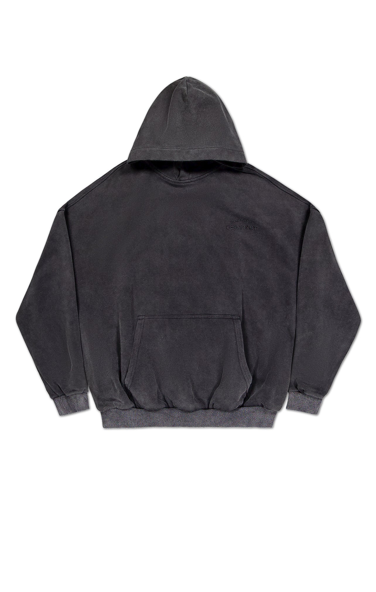 STING HOODY - Washed Black