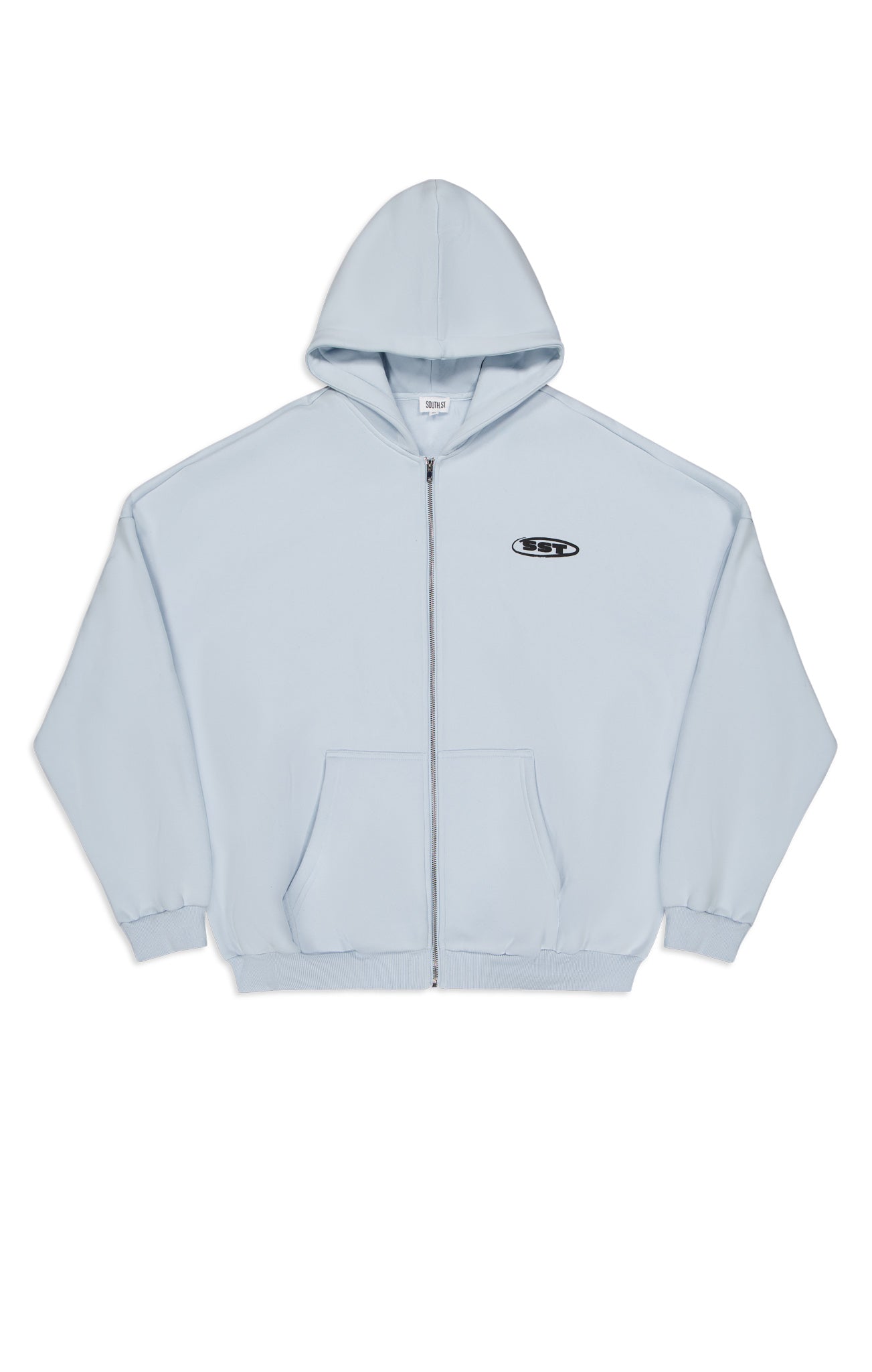 SUNDAY ZIP HOODY - Washed Blue