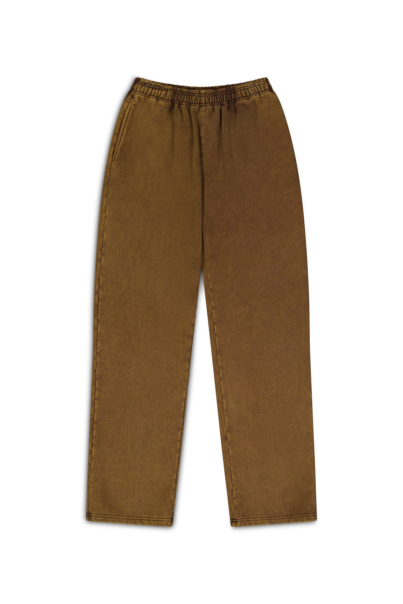 VINTAGE STITCHED LOGO SWEATPANTS - Washed brown