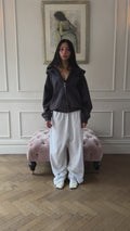 FORM ZIP HOODY - Antique Navy Black
