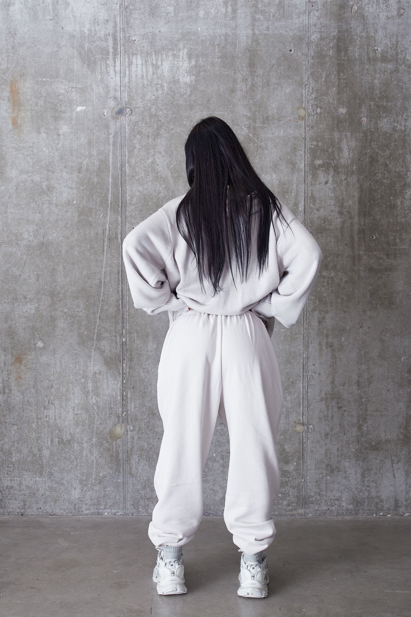 "UPLOAD" ZIP HOODY - Bone