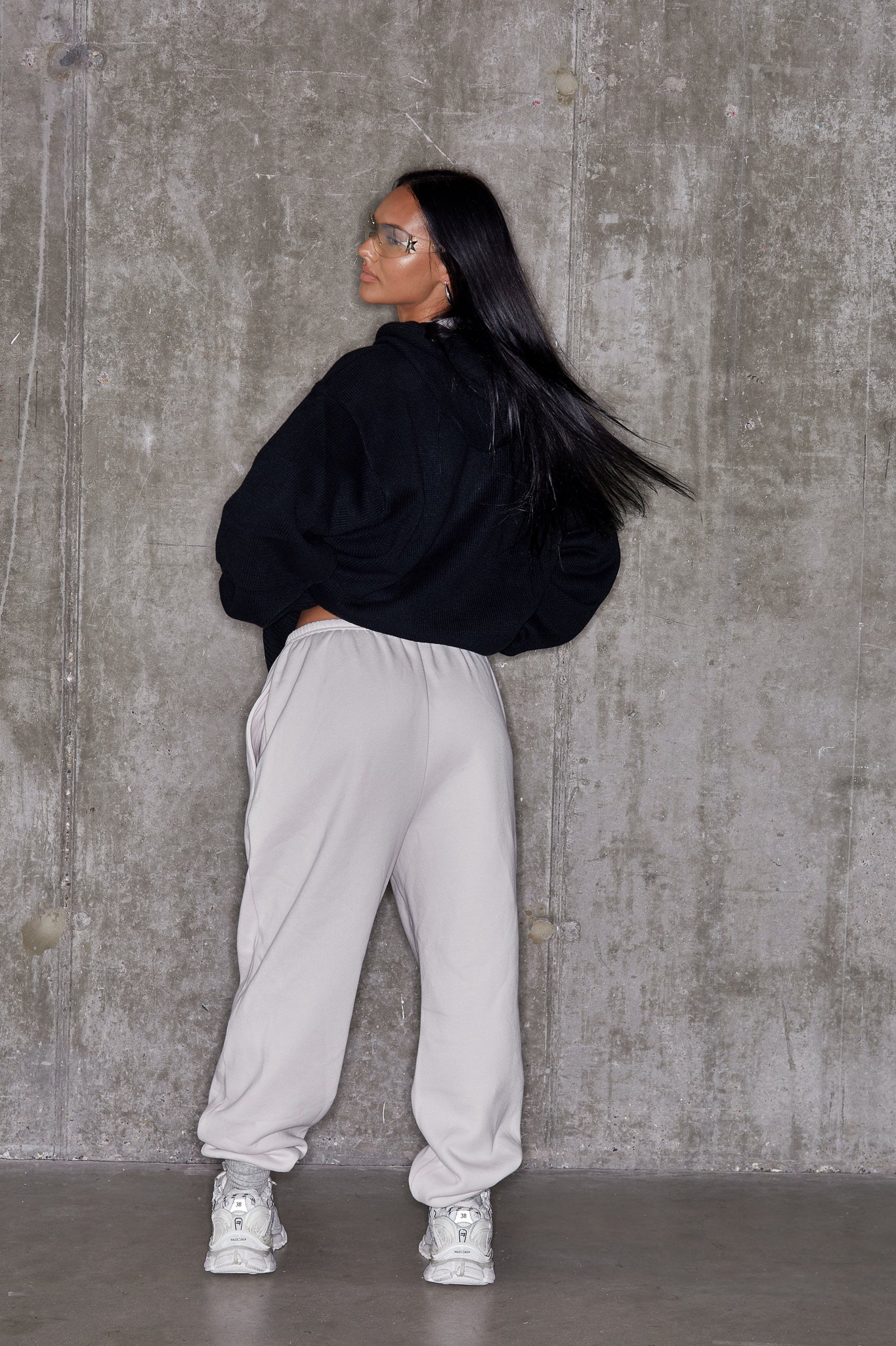 UPLOAD ZIP HOODY - Black