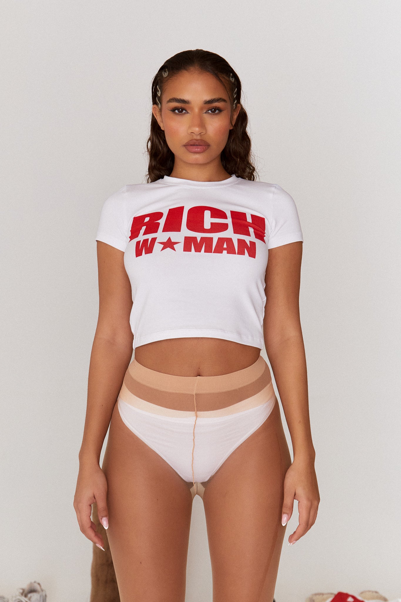 MONEY BABY TEE - White/Red