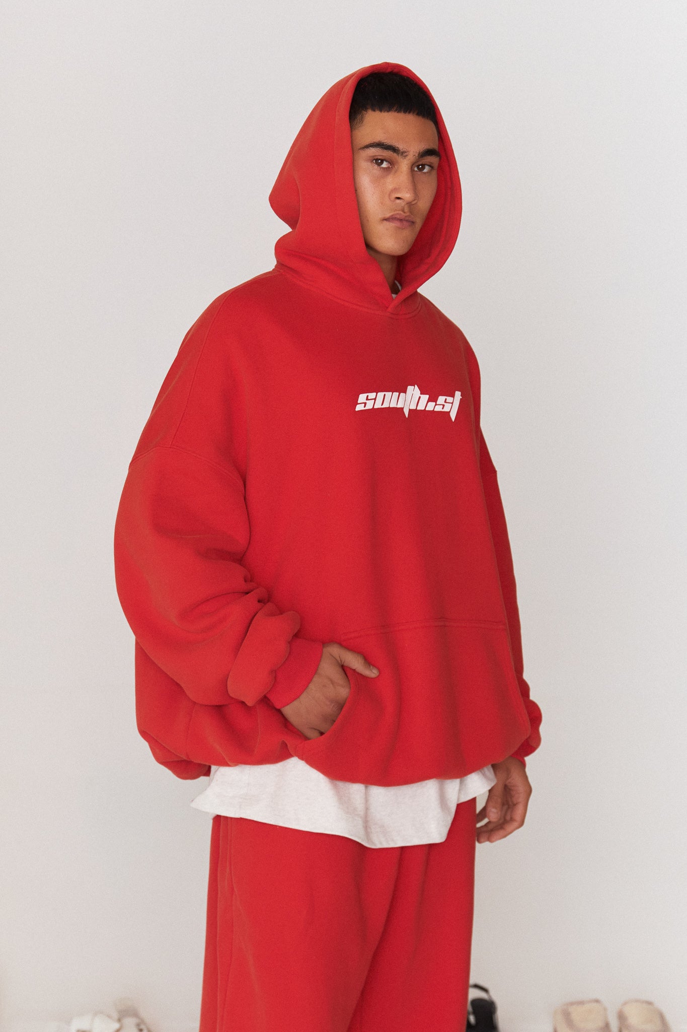 MARS HOODY - Red