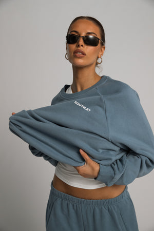CASSANDRA X SOUTHST SOFA SWEATSHIRT - Blue