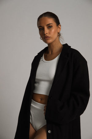 CASSANDRA X SOUTHST ESPRESSO BLAZER COAT